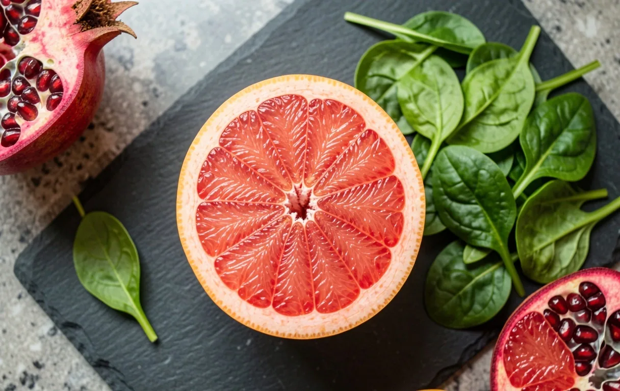 Vibrant seasonal produce focus